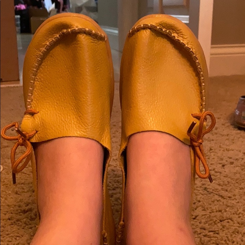 Yellow moccasins
